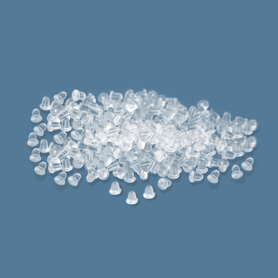 1 Box - 2 Styles of Transparent Soft Silicone Earring Back Plug-in DIY Accessories - Image 3