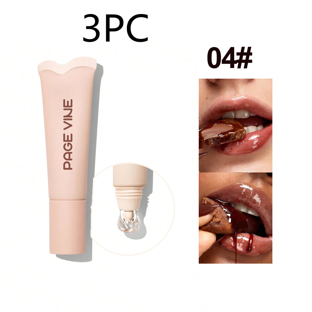 4-Color Brightening Lip Balm - Moisturizing & Exfoliating Lip Gloss for Women Cosmetics - Long-Lasting Hydration - Image 3