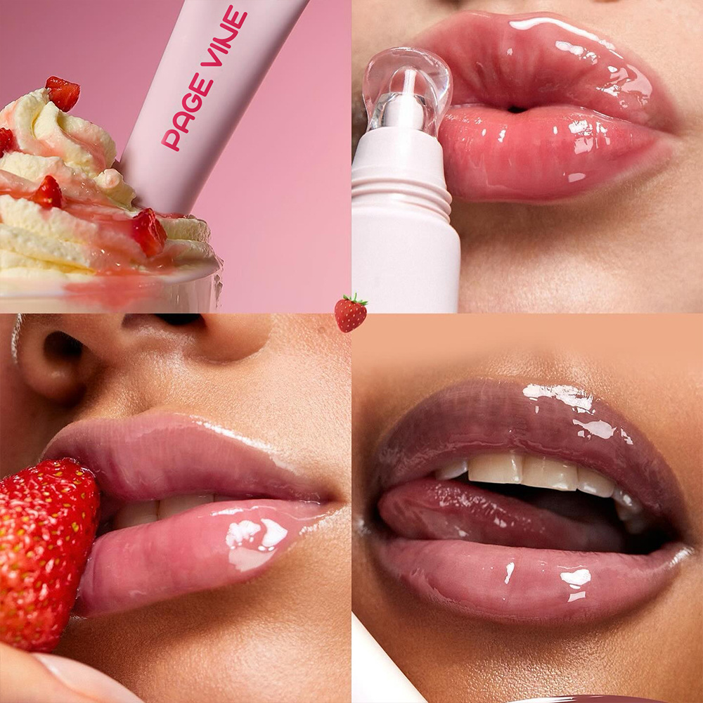 4-Color Brightening Lip Balm - Moisturizing & Exfoliating Lip Gloss for Women Cosmetics - Long-Lasting Hydration - Image 13