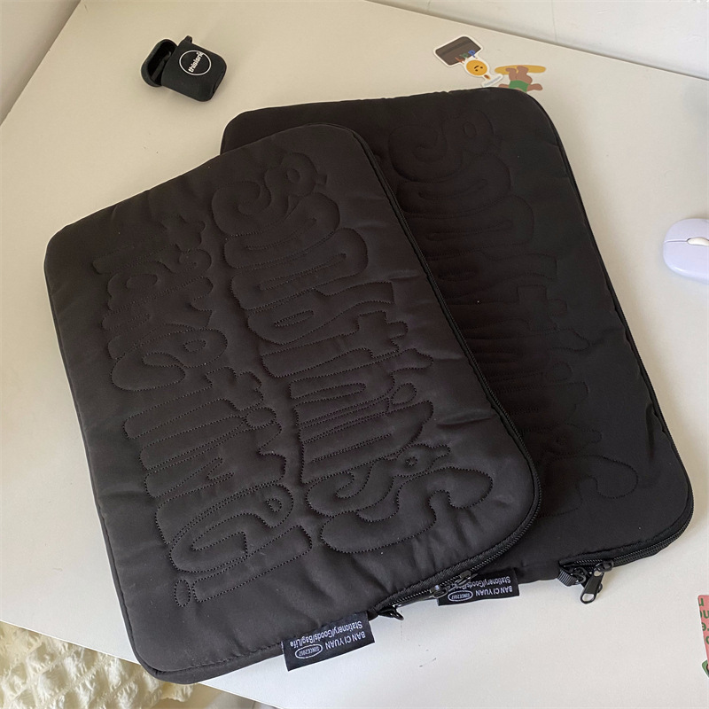 Stylish Embroidered Laptop and Tablet Liner Storage Bag for Organizing - Image 11