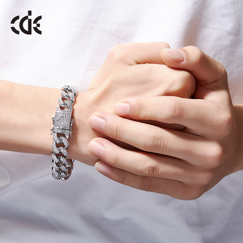 Amazon Cross-Border Men's Cuban Chain Bracelet - Stylish Hip Hop Accessories for European and American Trends