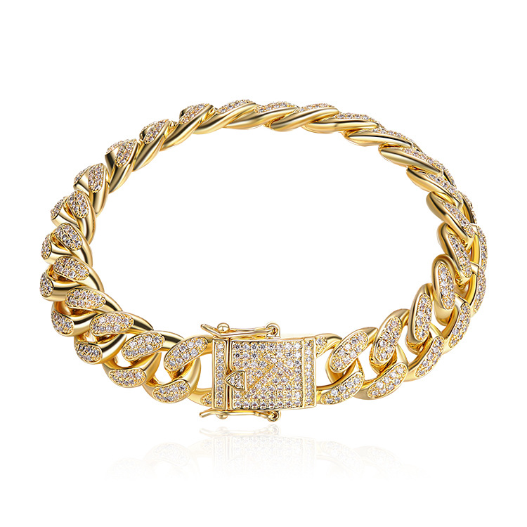 Amazon Cross-Border Men's Cuban Chain Bracelet - Stylish Hip Hop Accessories for European and American Trends - Image 12