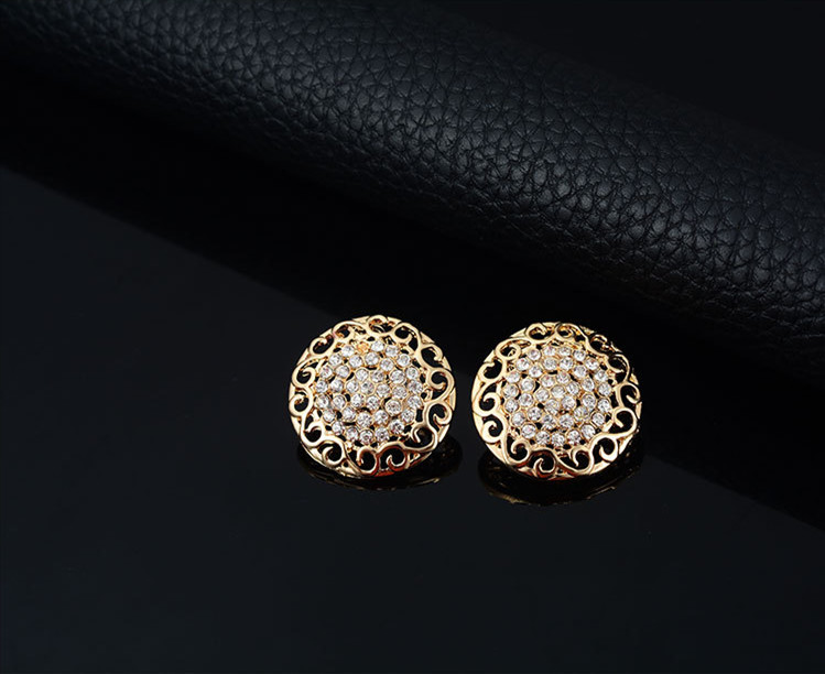 Elegant Four-Piece Jewelry Set: Necklace, Earrings, and Ring Collection