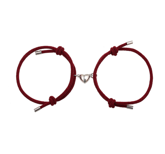 Elegant Simple Nylon Love Magnetic Bracelet for Lasting Connections - Image 6