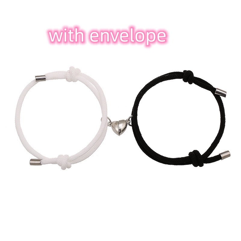Elegant Simple Nylon Love Magnetic Bracelet for Lasting Connections - Image 9