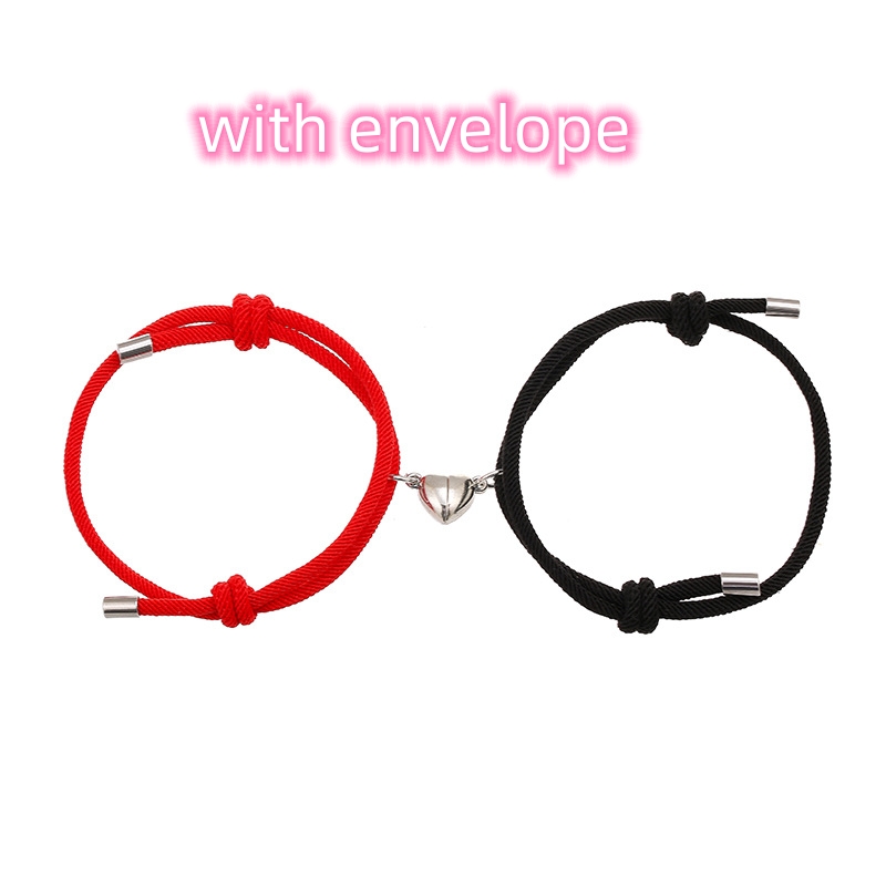 Elegant Simple Nylon Love Magnetic Bracelet for Lasting Connections - Image 14