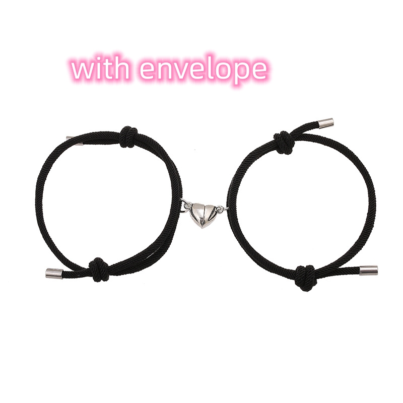 Elegant Simple Nylon Love Magnetic Bracelet for Lasting Connections - Image 16