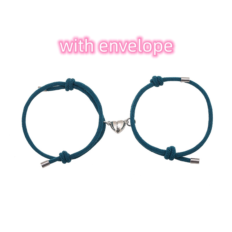Elegant Simple Nylon Love Magnetic Bracelet for Lasting Connections - Image 18
