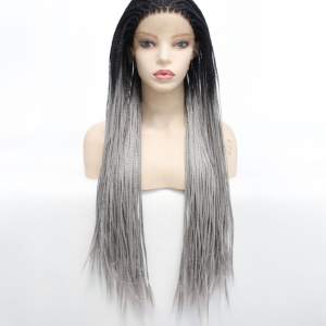 Grey Triple Strand Braided Headgear - Stylish and Durable Accessory