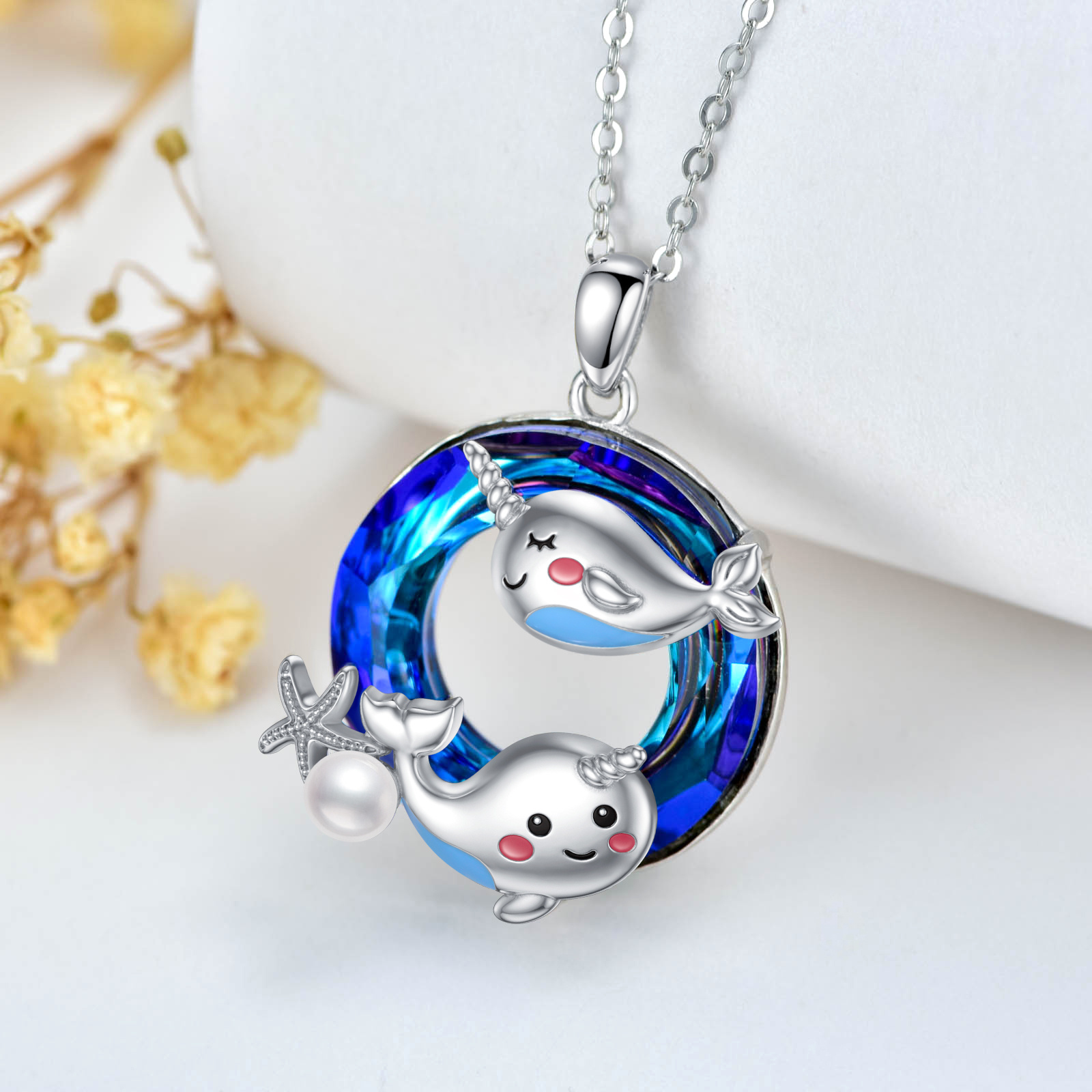 Narwhal Necklace in 925 Sterling Silver - Unique Unicorn of The Sea Jewelry Gifts - Image 3