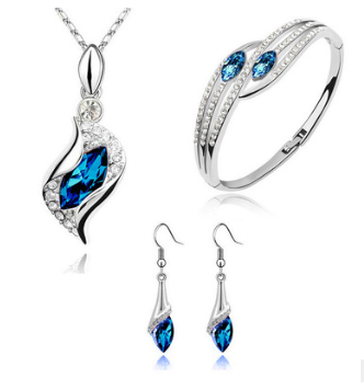 Wholesale Austria Crystal Alloy Jewelry Set: New Angel Elf Earrings, Necklace & Bracelet - Image 15