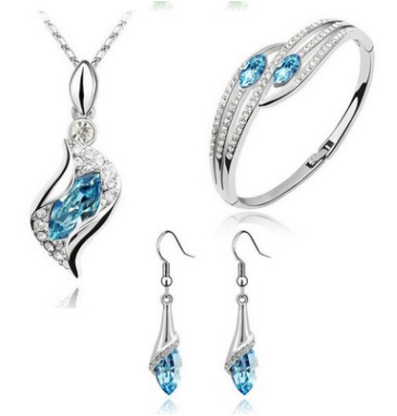 Wholesale Austria Crystal Alloy Jewelry Set: New Angel Elf Earrings, Necklace & Bracelet - Image 16