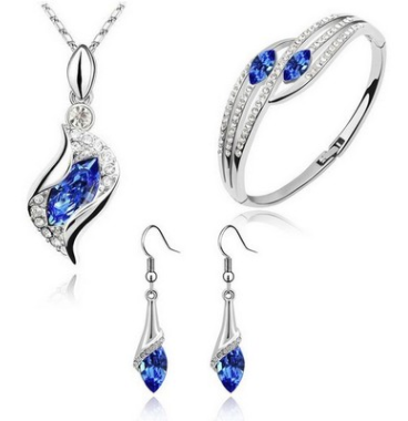 Wholesale Austria Crystal Alloy Jewelry Set: New Angel Elf Earrings, Necklace & Bracelet - Image 17