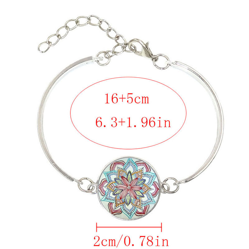 Mandala Flower Time Gemstone Necklace - Elegant & Unique Jewelry Piece - Image 7