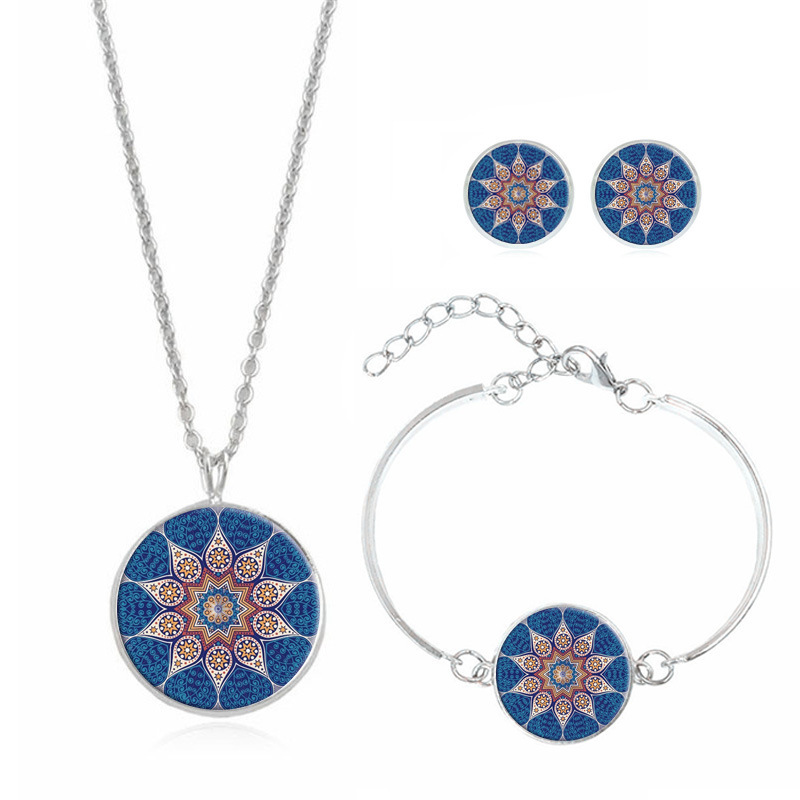 Mandala Flower Time Gemstone Necklace - Elegant & Unique Jewelry Piece - Image 13