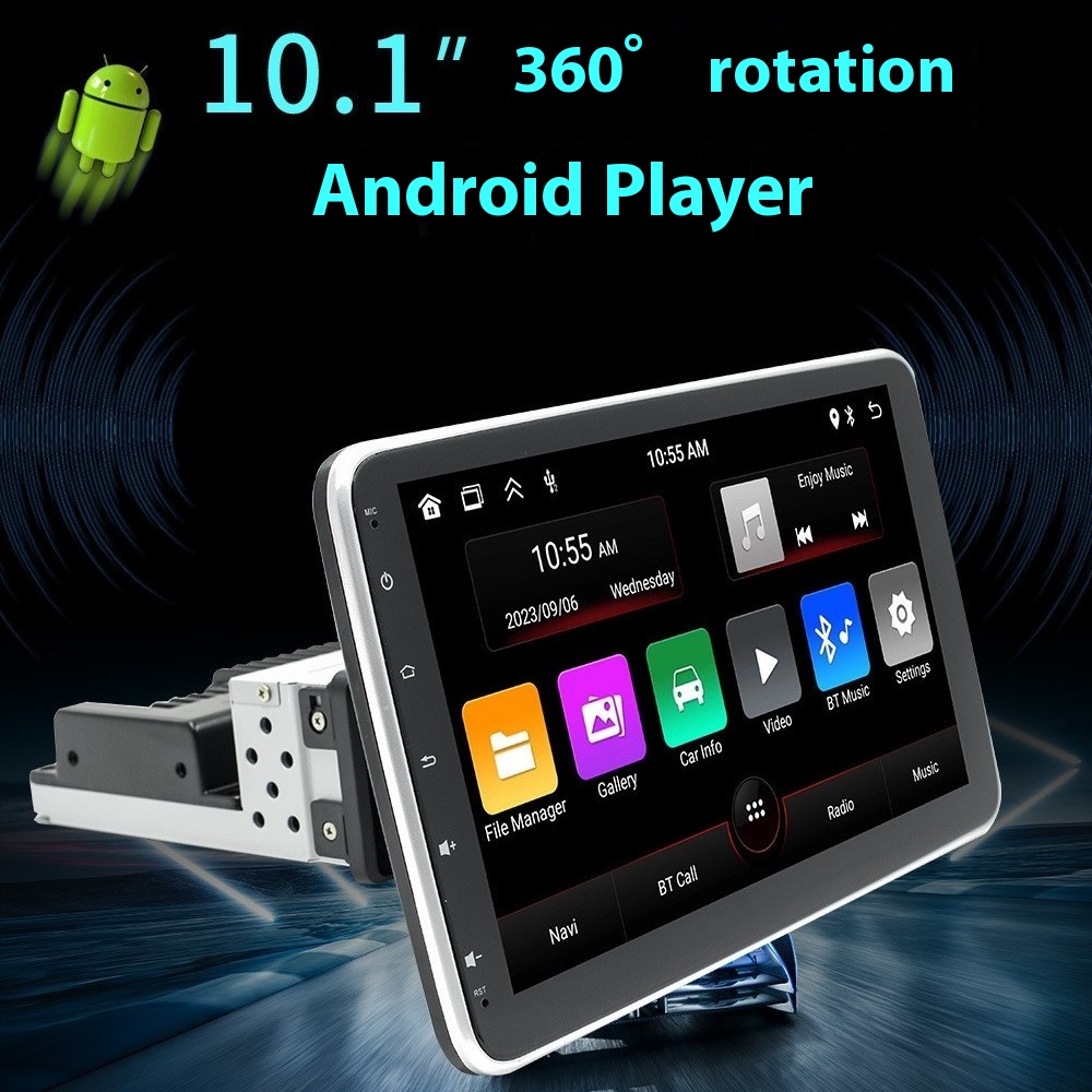 360-Degree Rotating Android Multimedia Bluetooth Central Control with Large Screen