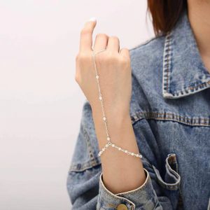 Golden Balls Vintage Bracelet with Pearl Ring - Timeless Elegance