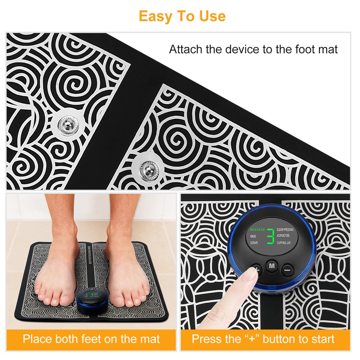 Electric Foot Massage Pad - Stimulating Massager for Relaxation and Relief - Image 3