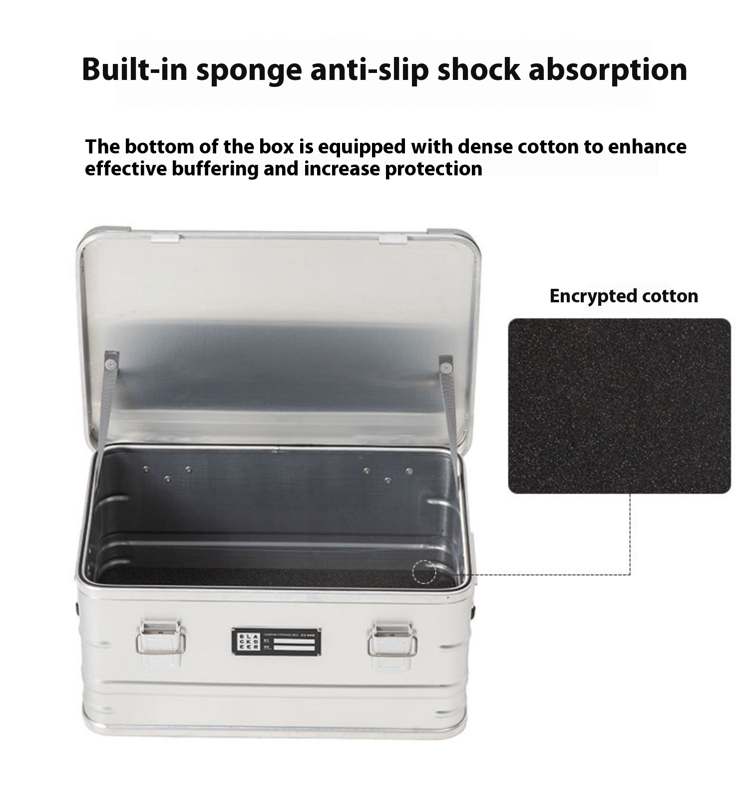 Durable Outdoor Aluminum Alloy Storage Box for Camping - Portable Vehicle-Mounted Wild Camping Gear - Image 4