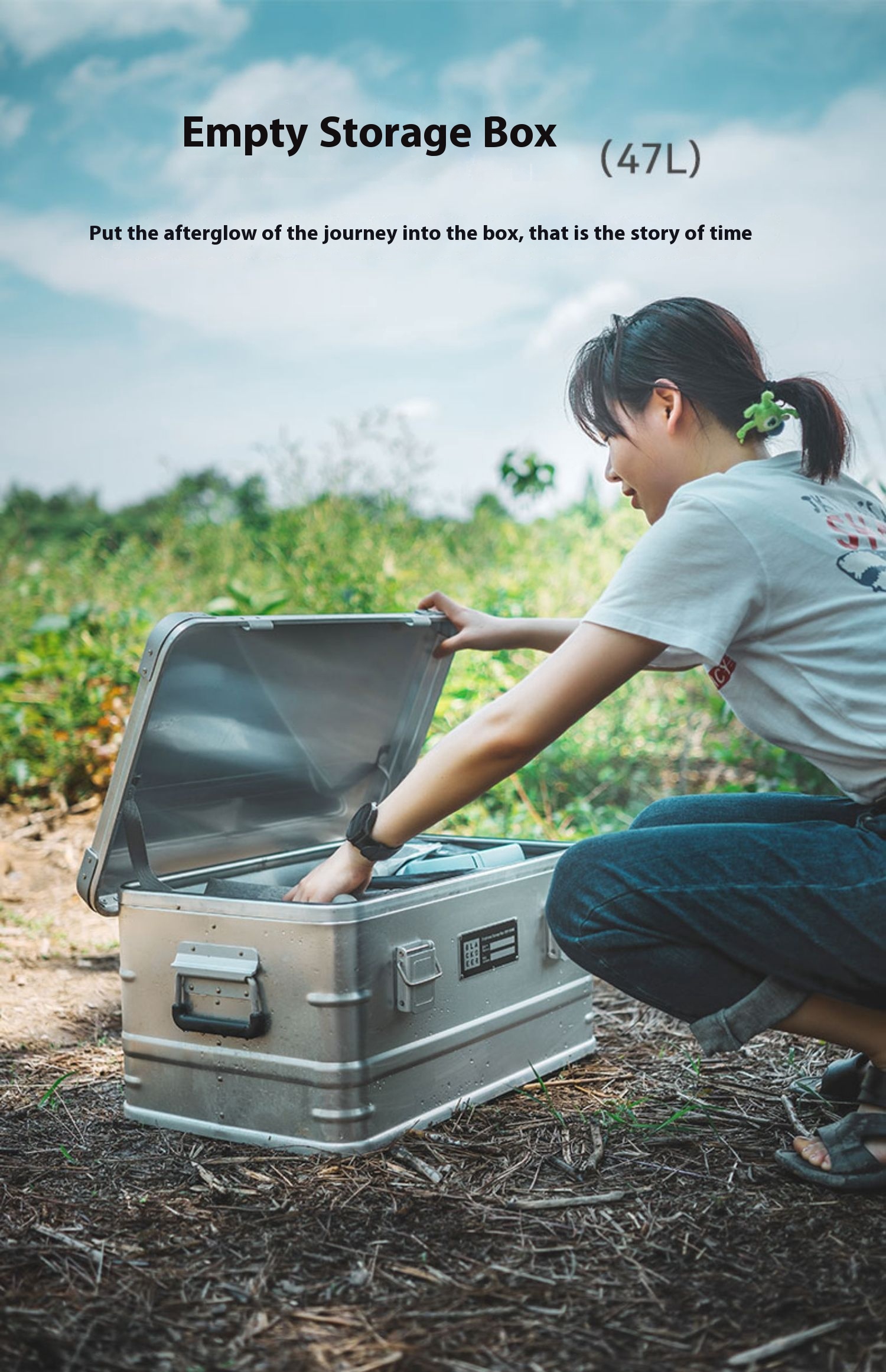 Durable Outdoor Aluminum Alloy Storage Box for Camping - Portable Vehicle-Mounted Wild Camping Gear - Image 7