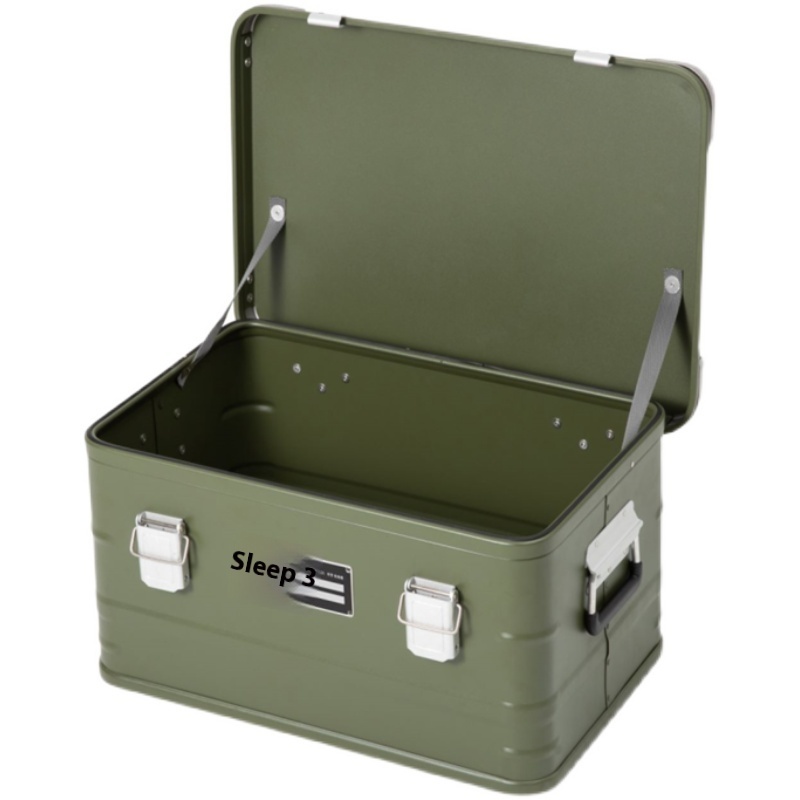 Durable Outdoor Aluminum Alloy Storage Box for Camping - Portable Vehicle-Mounted Wild Camping Gear - Image 16