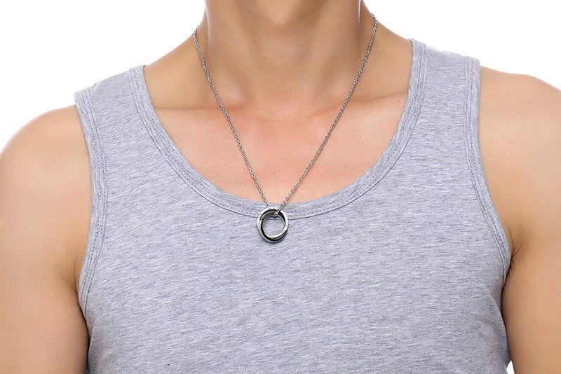 Elegant Stainless Steel Couple Necklace - Perfect for Love & Connection - Image 5
