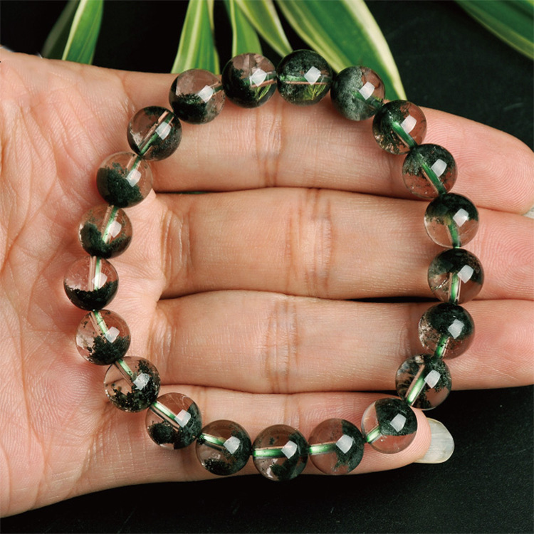 Natural Green Ghost Crystal Bracelet - Unique Healing Energy Accessory - Image 3
