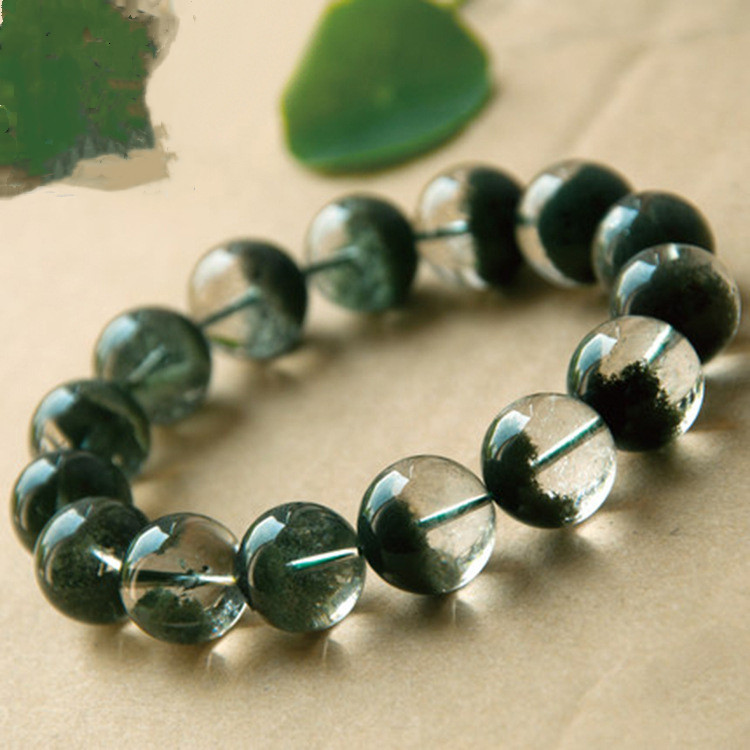 Natural Green Ghost Crystal Bracelet - Unique Healing Energy Accessory - Image 4