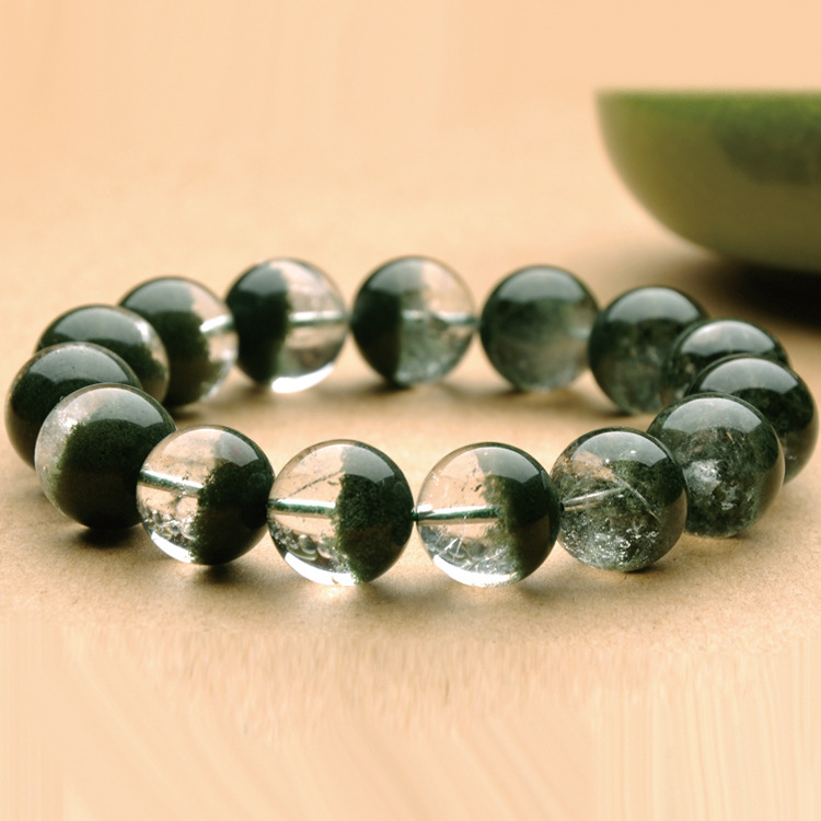Natural Green Ghost Crystal Bracelet - Unique Healing Energy Accessory - Image 5