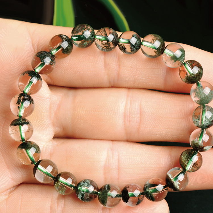 Natural Green Ghost Crystal Bracelet - Unique Healing Energy Accessory - Image 6