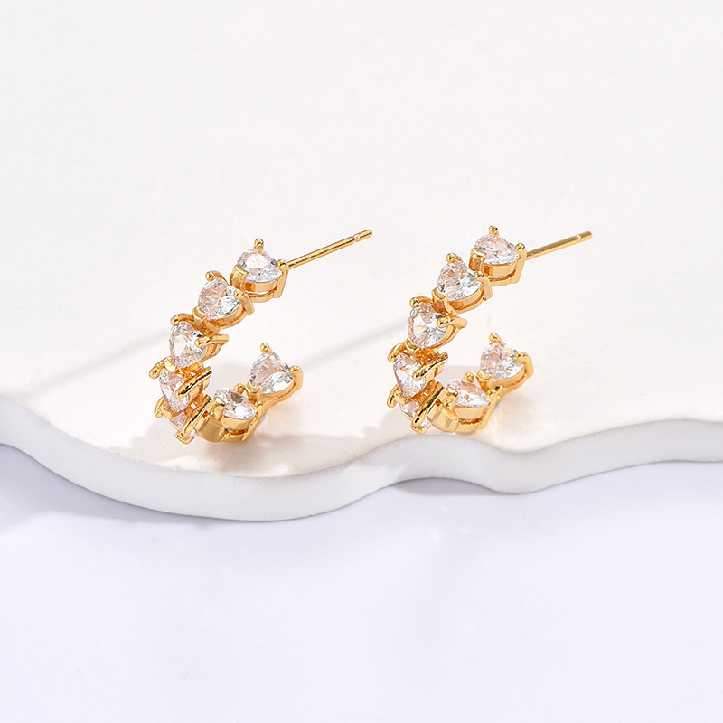 Stylish Rhinestone C-Ring Ear Clips - Elegant Simple Ornament Earrings - Image 6
