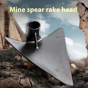 Integrated Triangle Hoe Rake for Agriculture - Large Mining Tip Spear