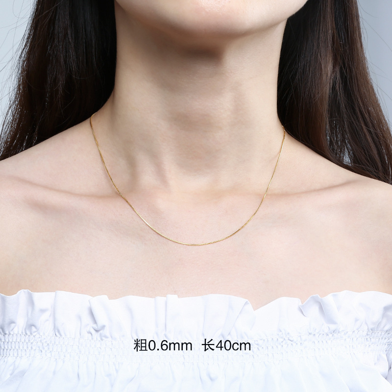 Elegant Women's 925 Sterling Silver Necklace - Simple Accessories with 18k Plating - Image 5