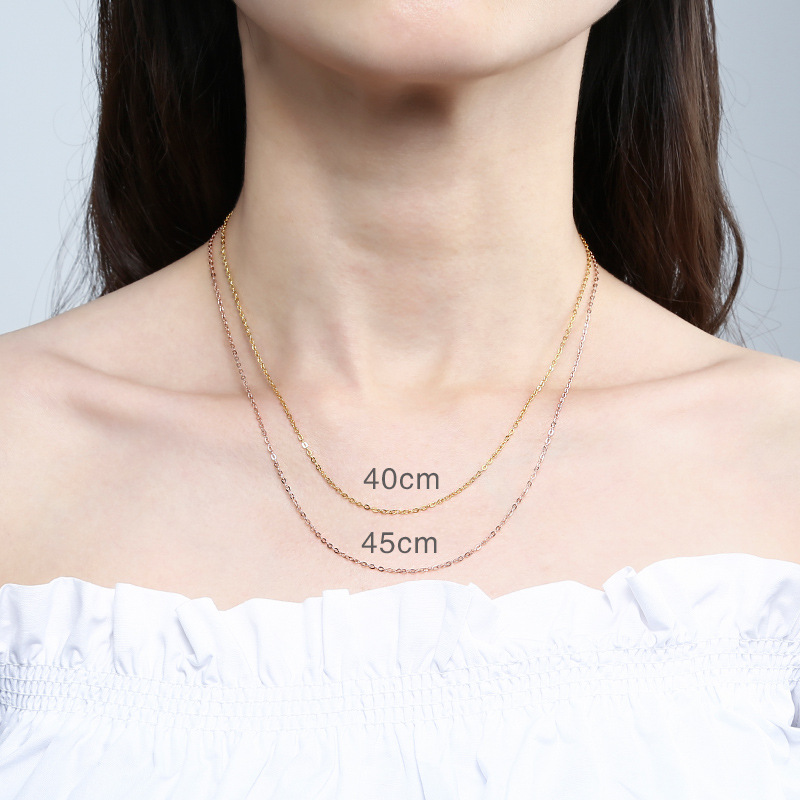 Elegant Women's 925 Sterling Silver Necklace - Simple Accessories with 18k Plating - Image 9