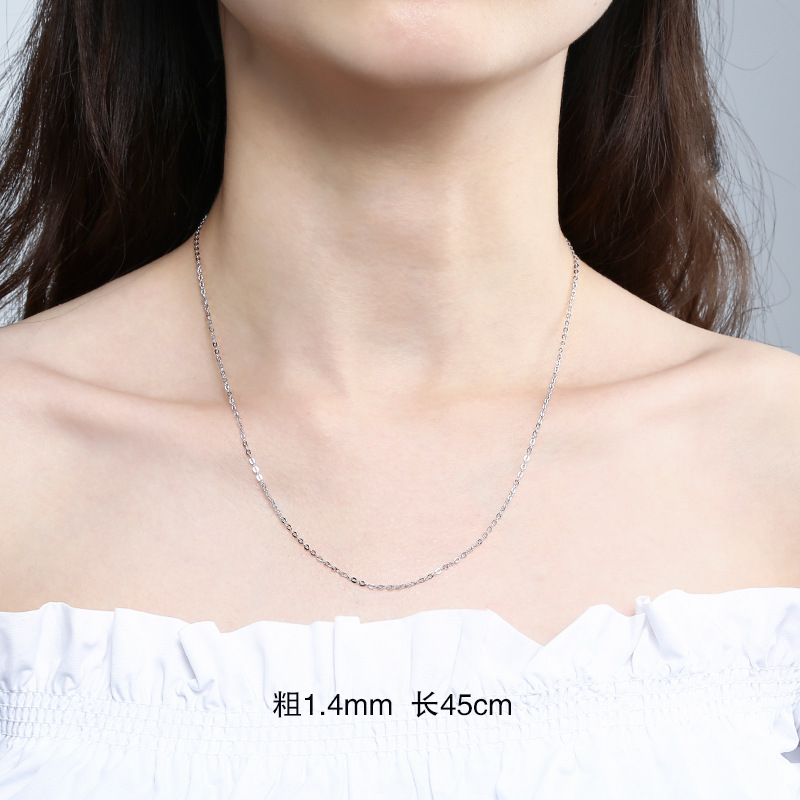 Elegant Women's 925 Sterling Silver Necklace - Simple Accessories with 18k Plating - Image 14