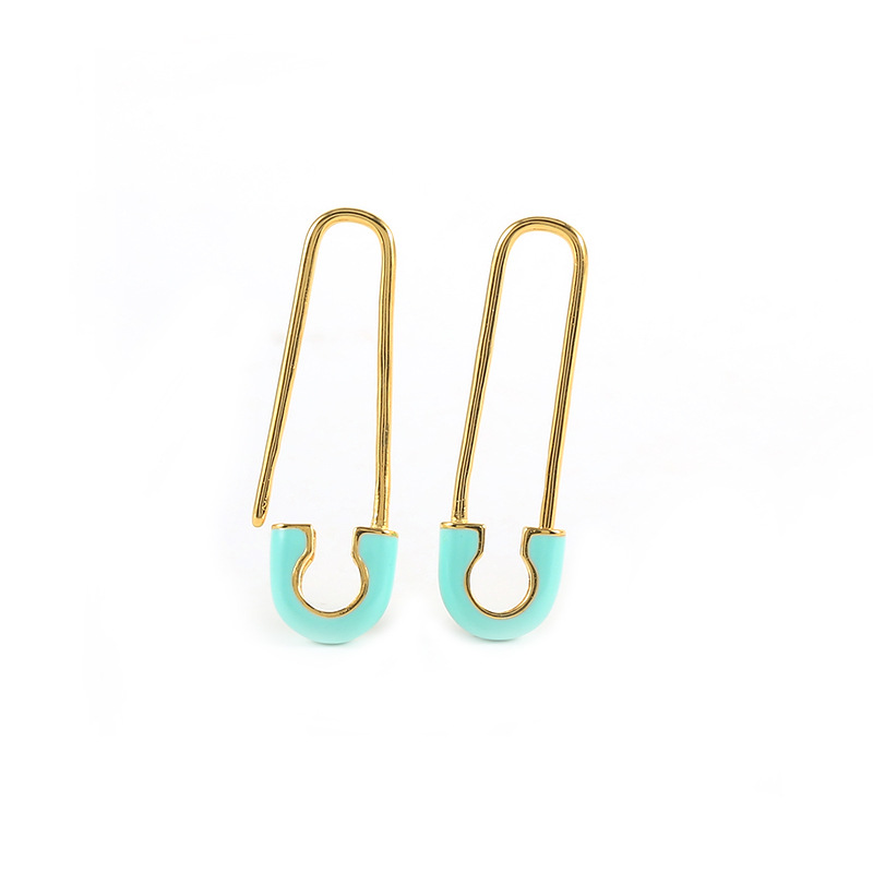 Vibrant Multicolor Oil Necklace Pin with Ear Hook - Unique Accessory - Image 9