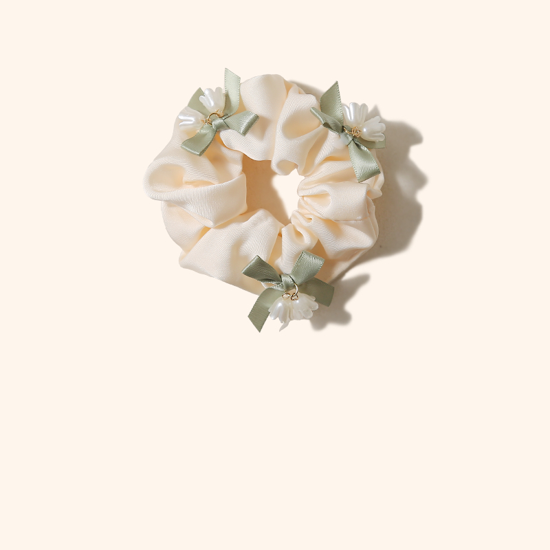 Bow Lily Large Intestine Ring Hair Tie for Ponytails - Durable & Stylish - Image 4