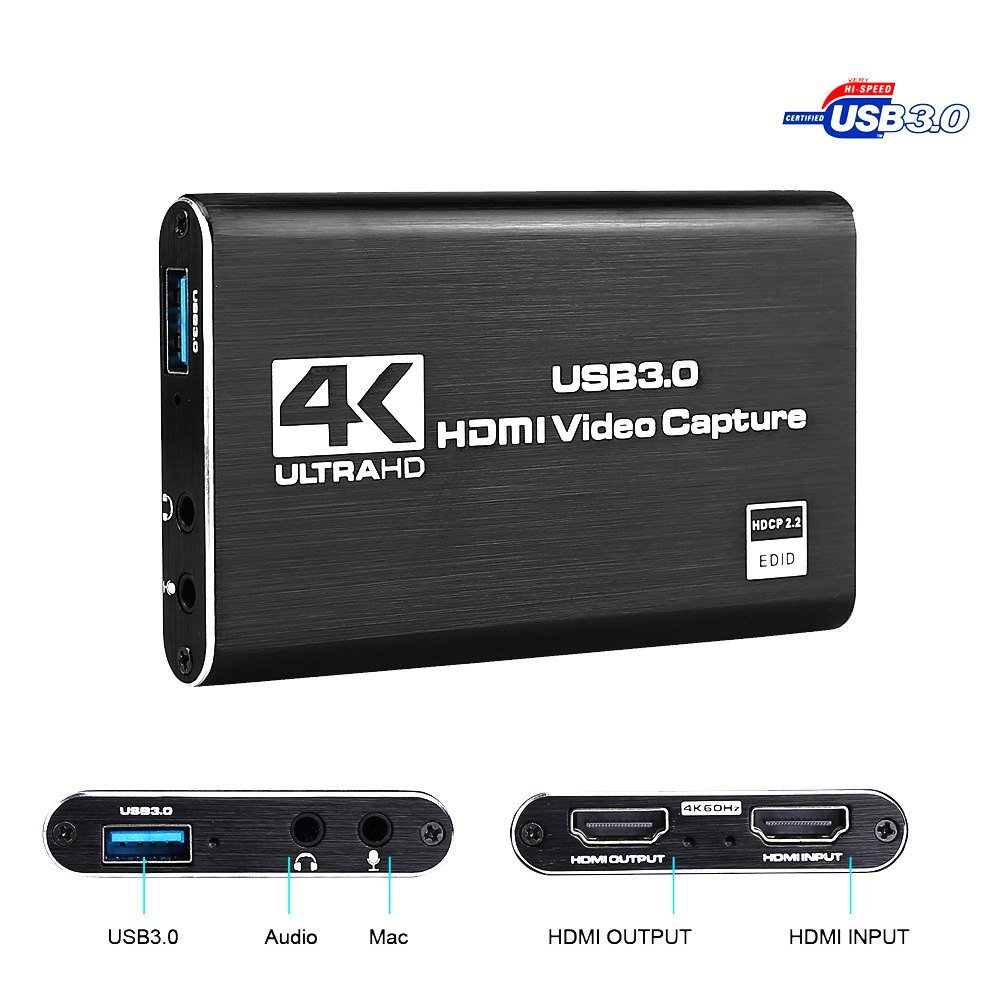 HDMI Video Capture Card - 4K Screen Recording & USB 3.0 1080P 60FPS Game Capture - Image 5