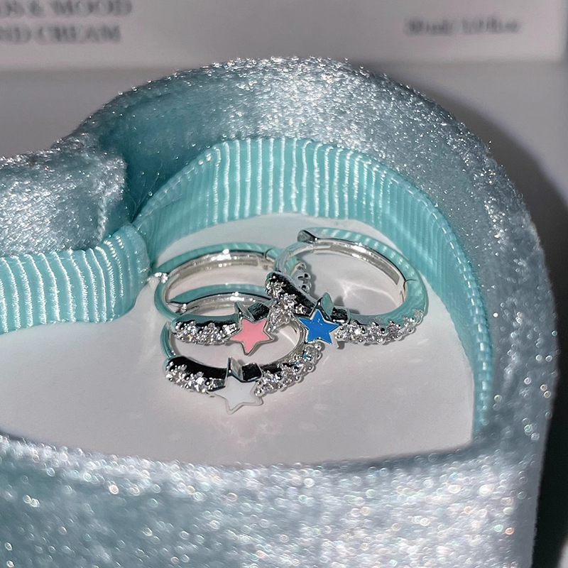 XINGX Women's Colorful Five-pointed Star Ear Clip - Stylish Accessory - Image 3