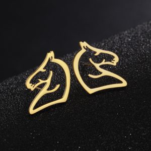 Stylish Titanium Steel Cartoon Hollow Out Stainless Steel Studs - Cute & Simple