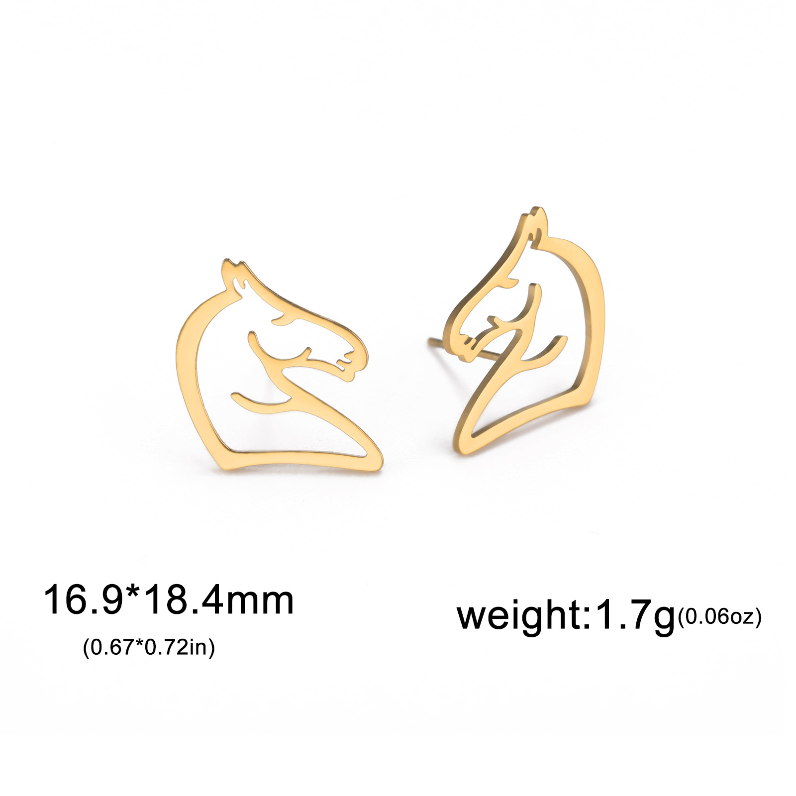 Stylish Titanium Steel Cartoon Hollow Out Stainless Steel Studs - Cute & Simple - Image 8