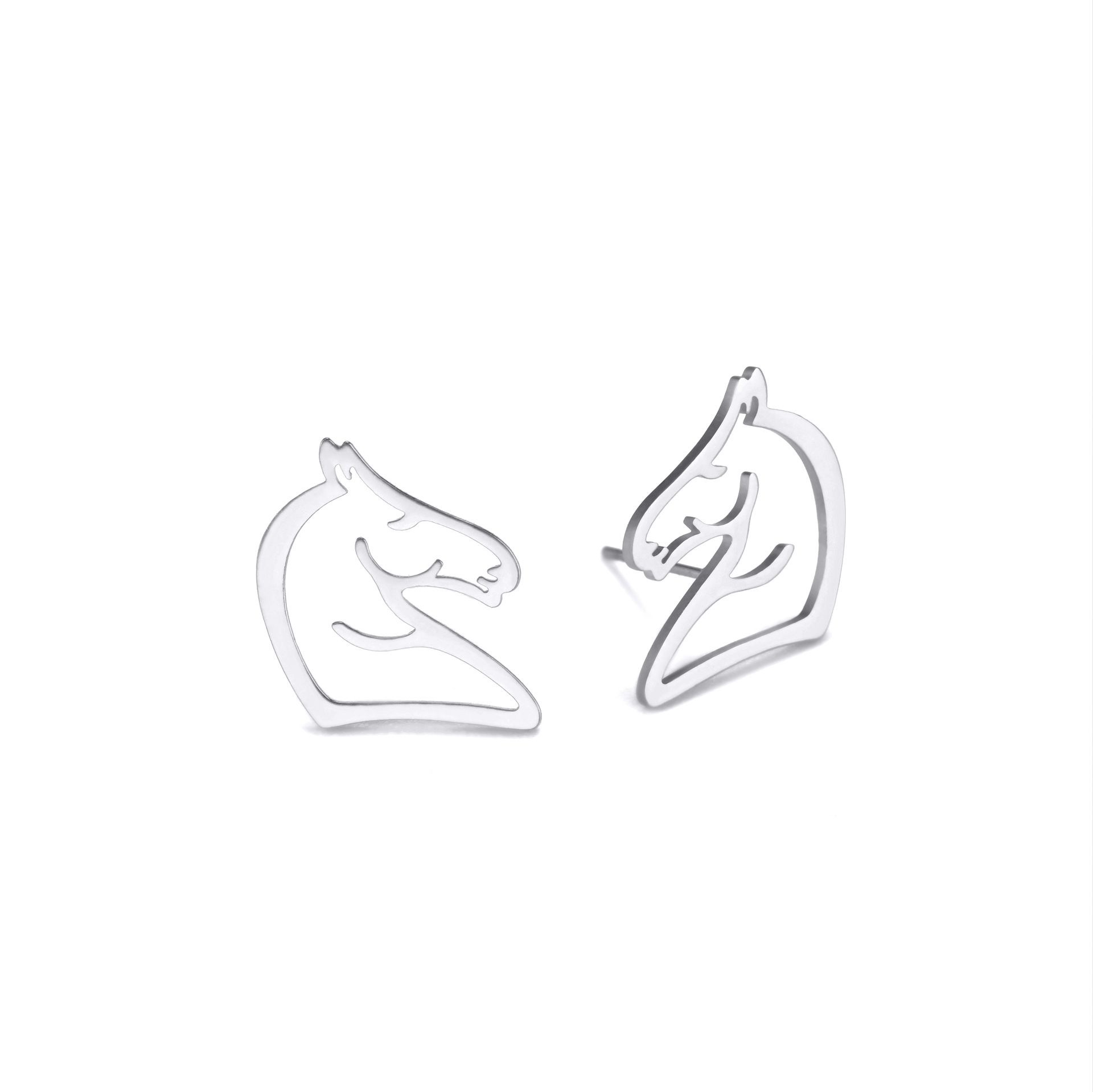 Stylish Titanium Steel Cartoon Hollow Out Stainless Steel Studs - Cute & Simple - Image 10