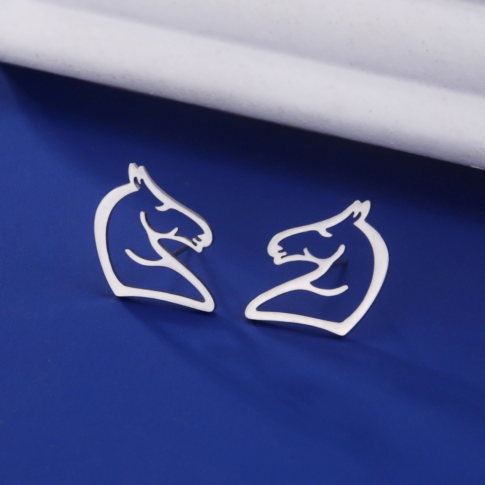 Stylish Titanium Steel Cartoon Hollow Out Stainless Steel Studs - Cute & Simple - Image 12