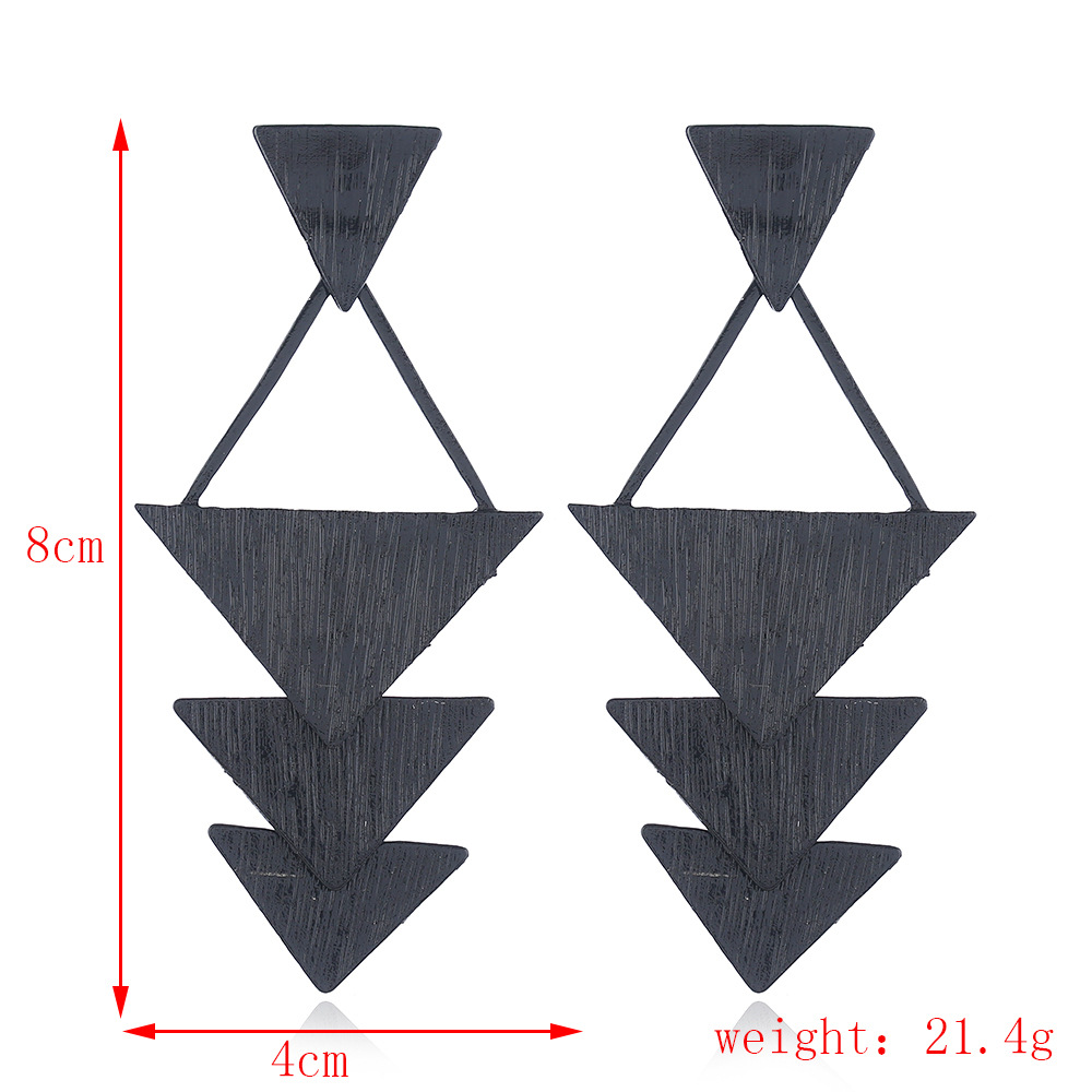 Stylish Vintage Alloy and Wooden Earrings – Creative Fashion Statement - Image 4