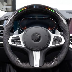 X3x5 Carbon Fiber Smart Multifunctional LED Sports Car Steering Wheel