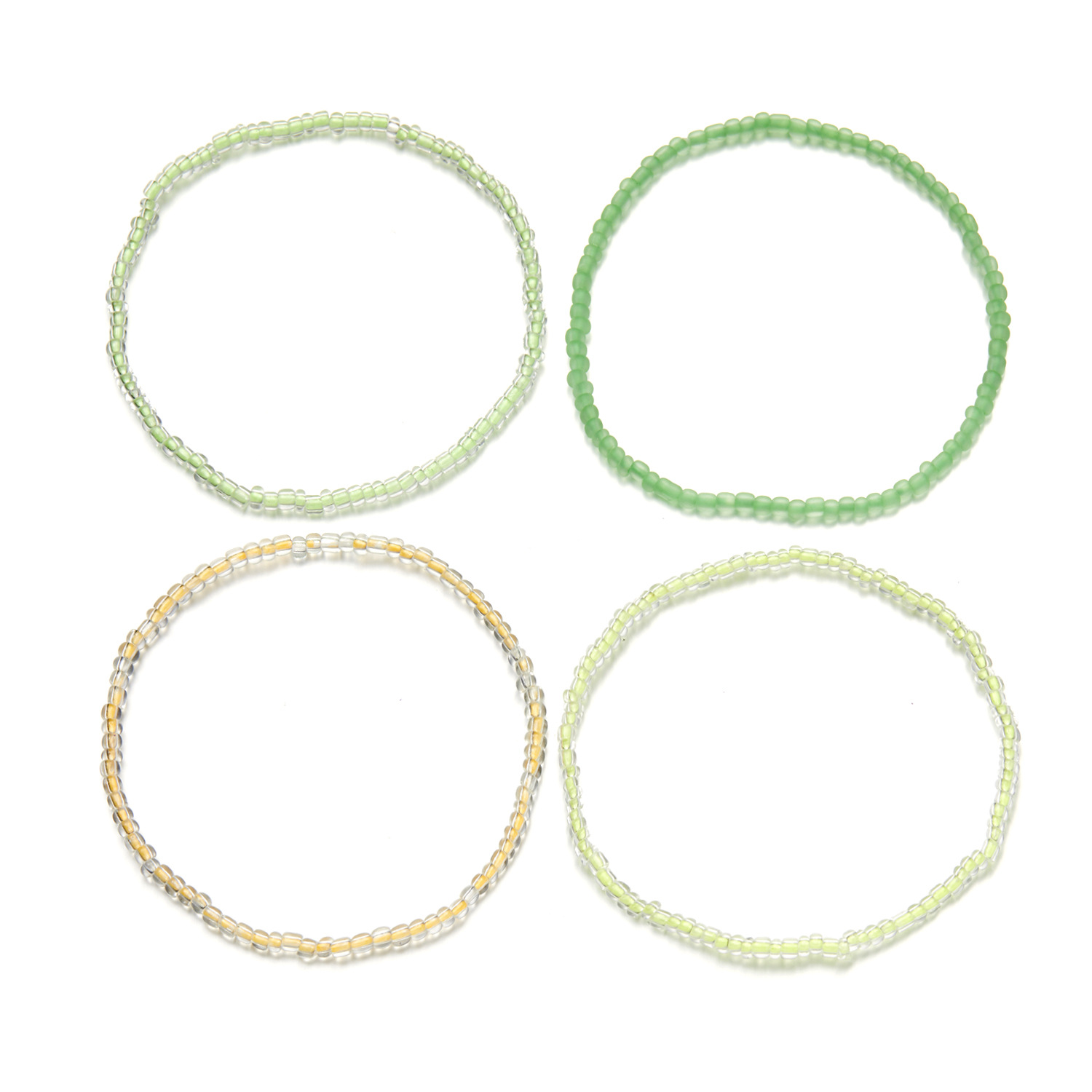 Vibrant Luminous Bead Colored Anklet Bracelet - Eye-Catching Accessory - Image 6