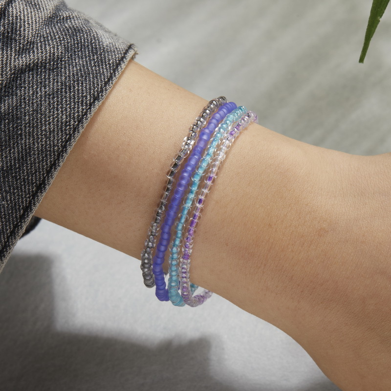 Vibrant Luminous Bead Colored Anklet Bracelet - Eye-Catching Accessory - Image 9