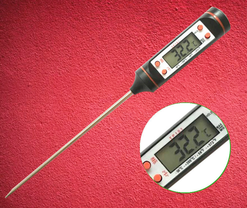 Electronic Food Thermometer for Kitchen Oil, Barbecue & Baking Temperature Measurement