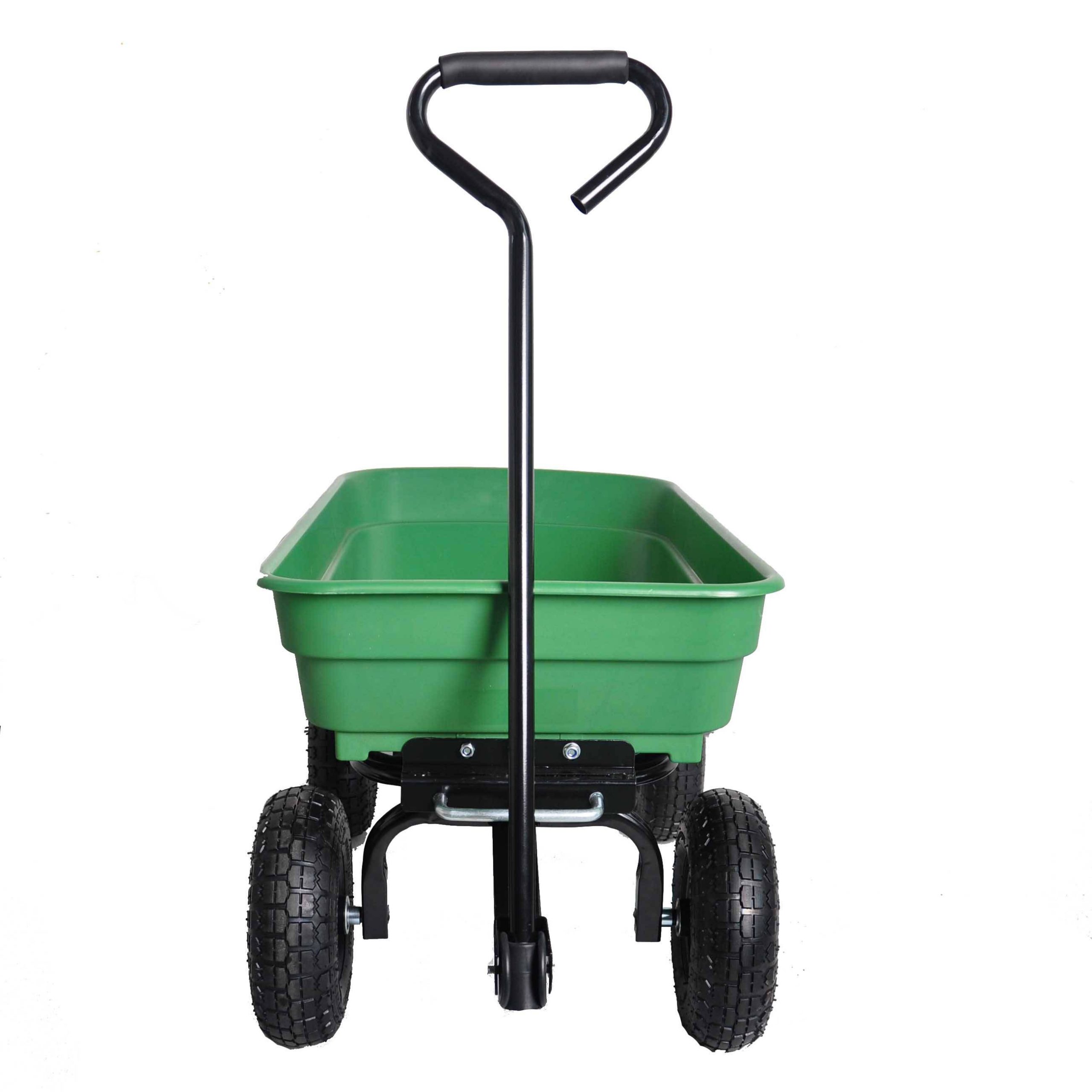 Durable Folding Garden Dump Cart with Steel Frame - 10-in. Wheels, 300-Pound Capacity - Image 17
