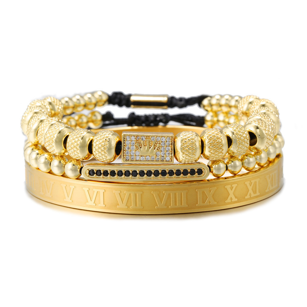 Charming Vintage Crown Braided Bracelet - Timeless Style for Every Occasion - Image 3